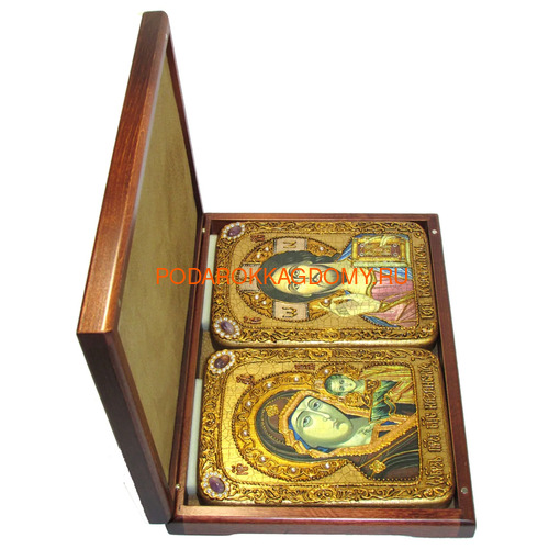 Венчальная пара икон Казанская Божья Матерь и Господь Вседержитель 07781 фото 3