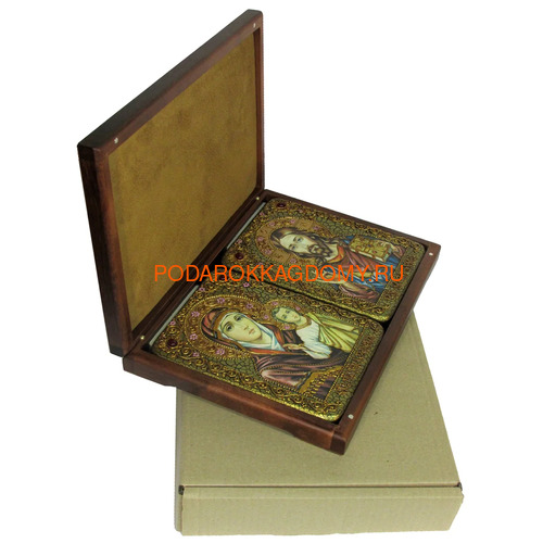 Венчальная пара икон Казанская Божья Матерь и Господь Вседержитель 07933 фото 3