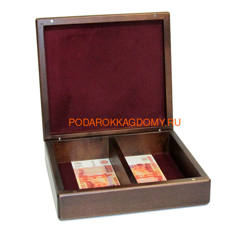 Деревянная шкатулка для денег 07300 фото 3