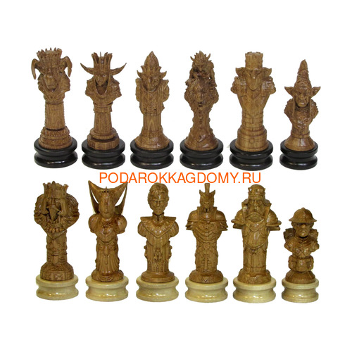 Деревянные резные шахматы