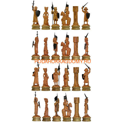 Деревянные резные шахматы
