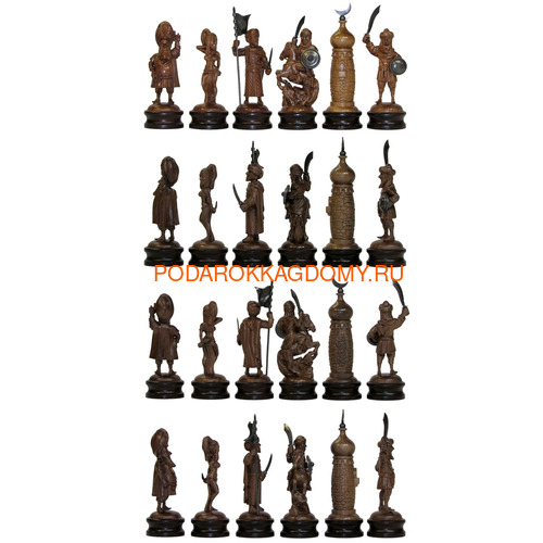 Деревянные резные шахматы