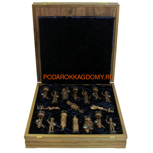 Деревянные резные шахматы