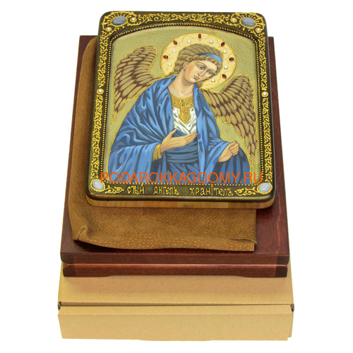 Живописная икона Ангел Хранитель с сусальным золотом 071183 фото 2