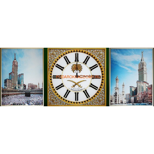 Настенные часы с кристаллами Сваровски "Мекка" 02951 фото