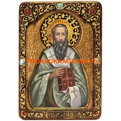 Рукописная икона Святитель Василий Великий