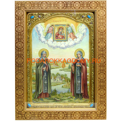 Рукописная икона Пётр и Февронья
