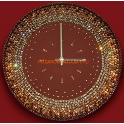 Настенные часы с кристаллами Сваровски