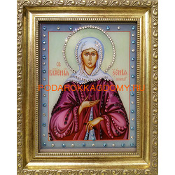 Икона Святая блаженная Ксения Петербургская со стразами