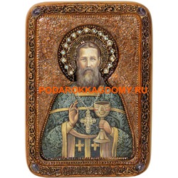 Рукописная икона Иоанн Кронштадтский